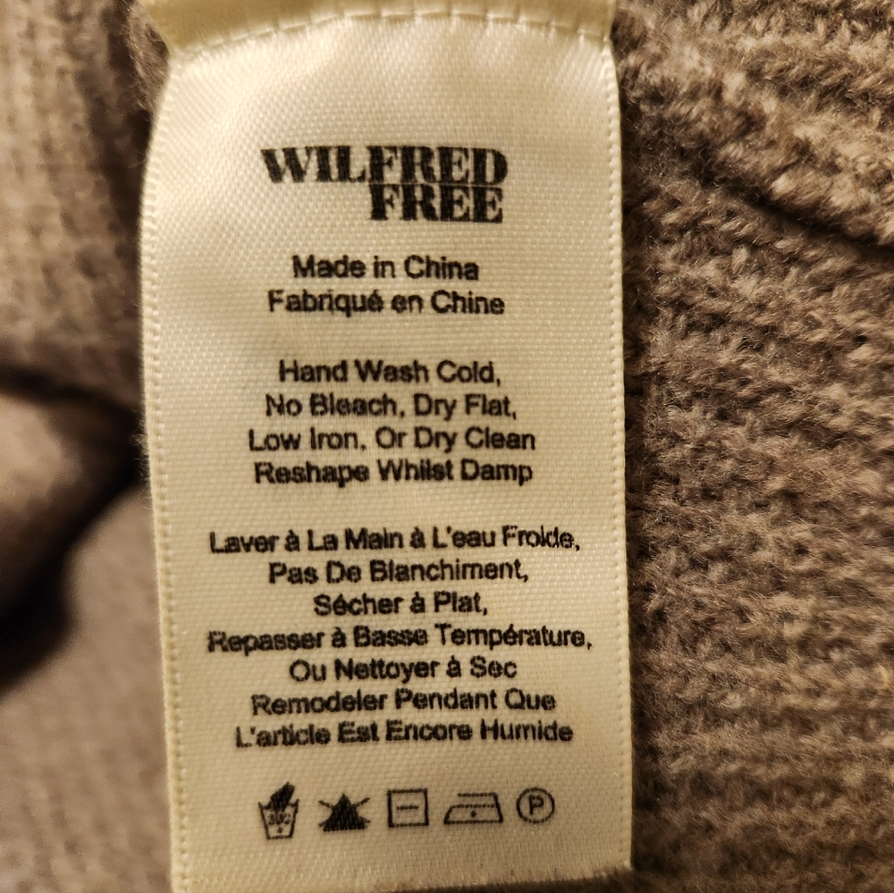 Taupe Wilfred Free Bianca Wool Turtleneck Sweater Dress - Picture 4 of 7